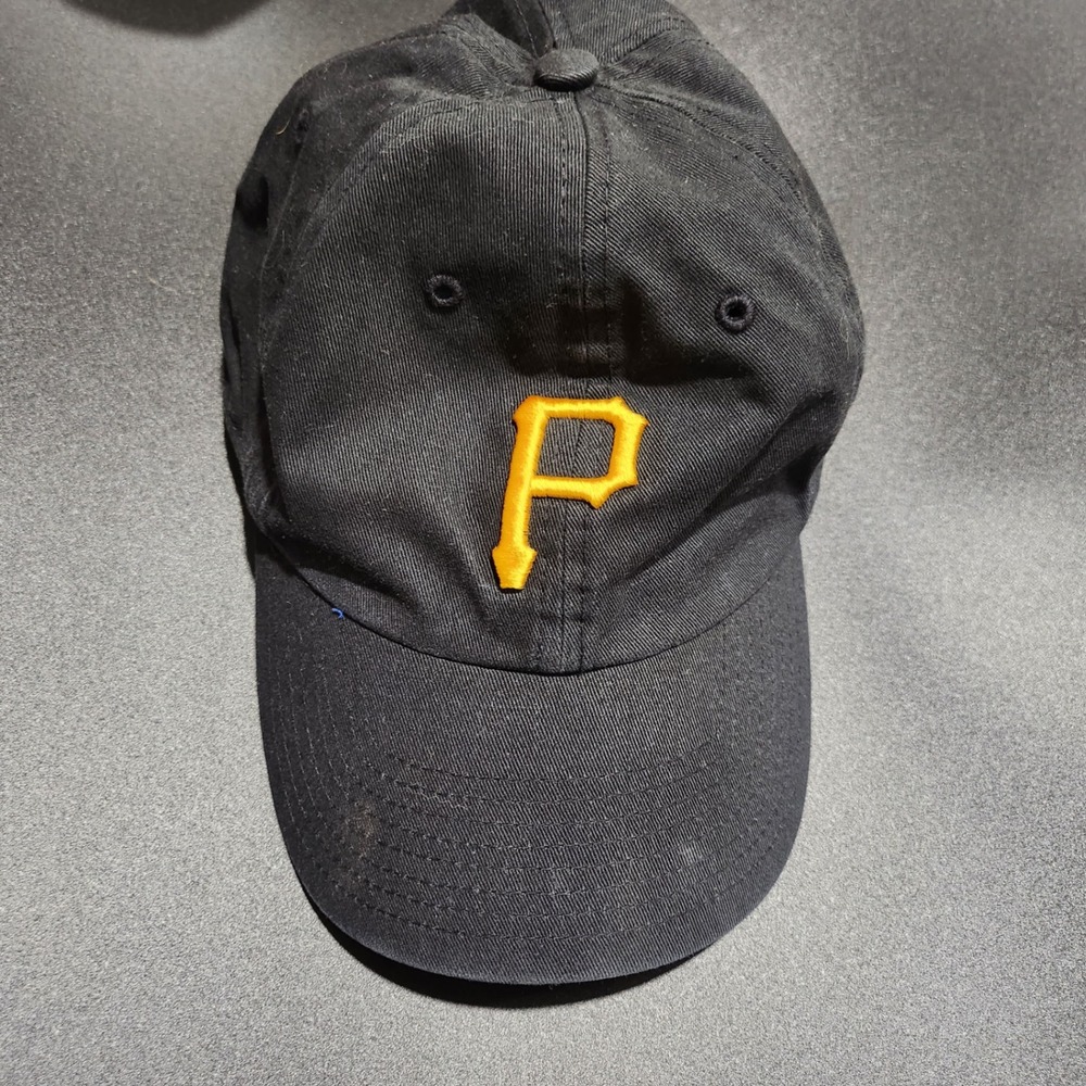 47 Brand Pittsburgh Pirates Hat Black Yellow MLB Baseball Adjustable Dad Cap